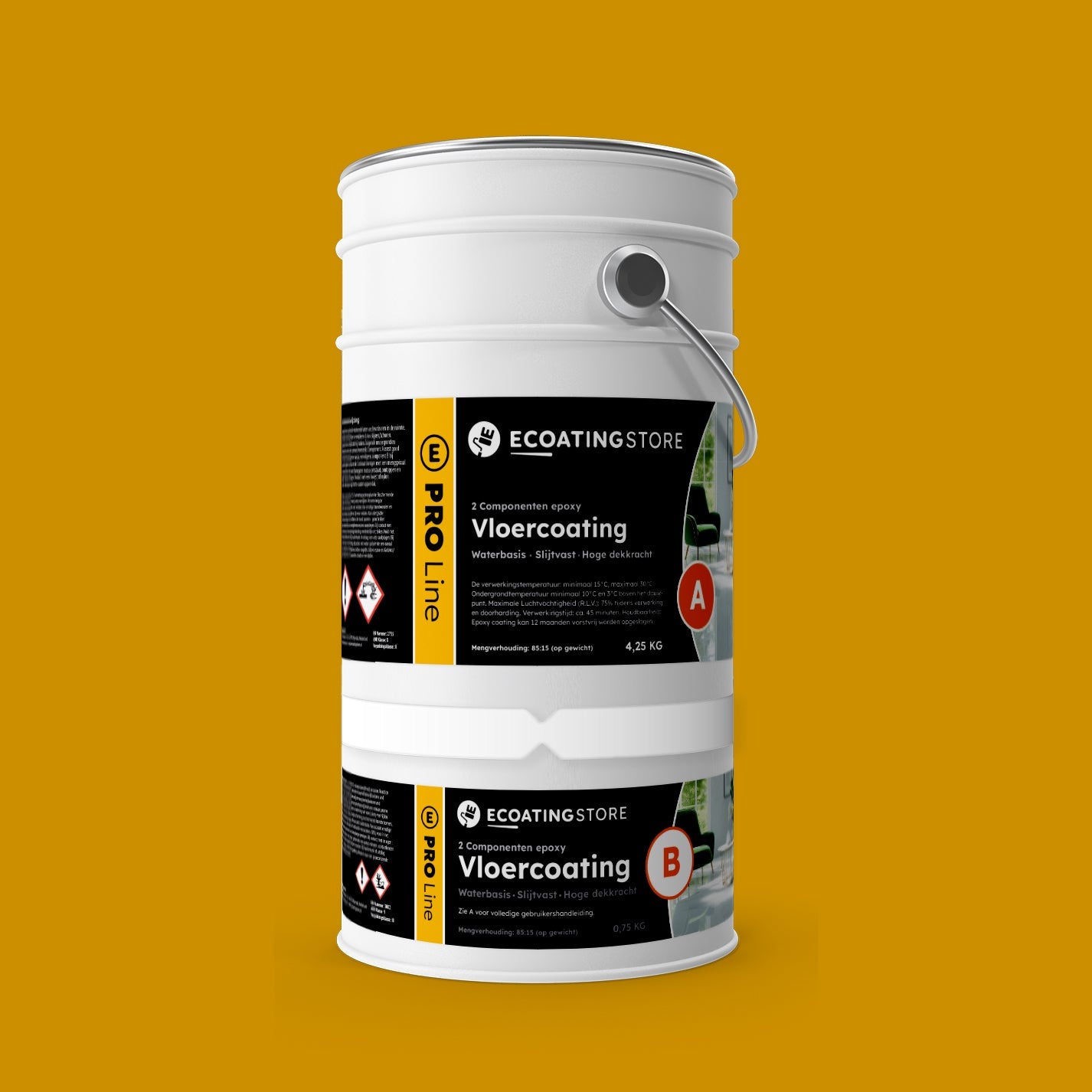 Garage floor coating - RAL 1005