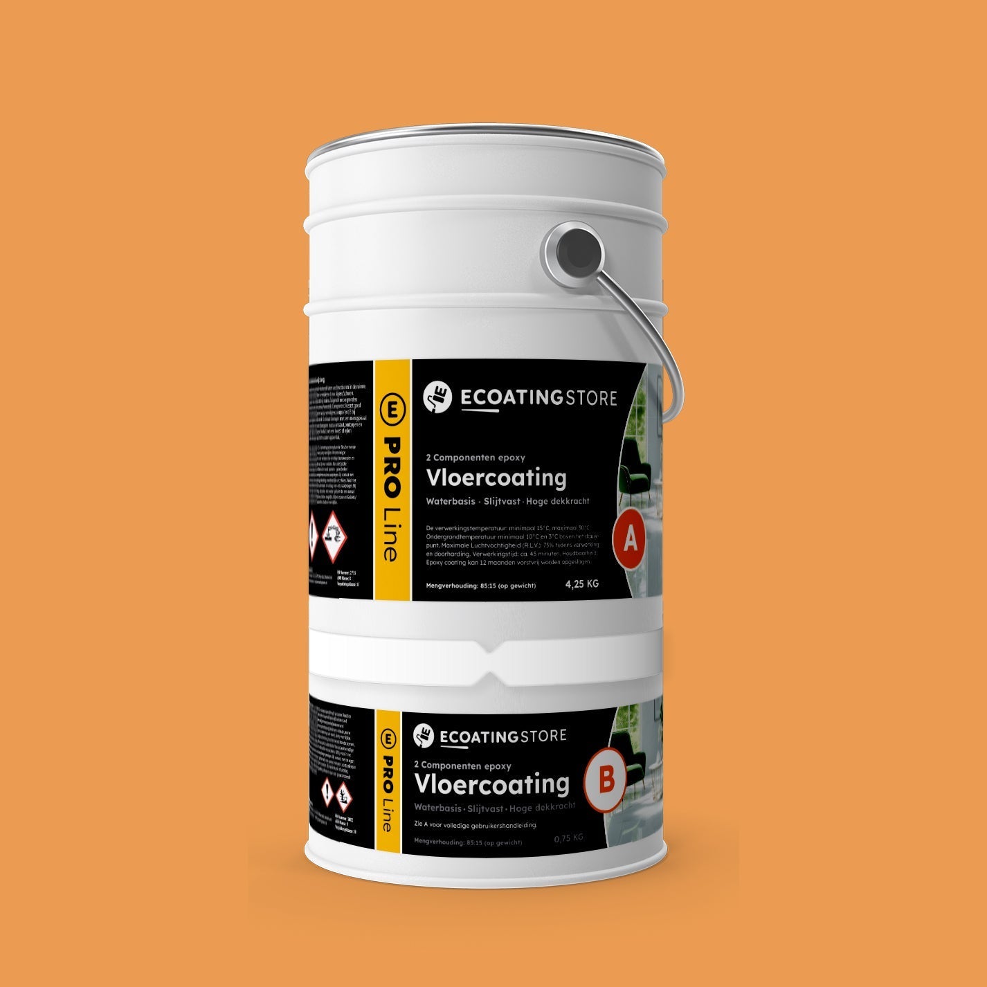 Floor coating - RAL 1034