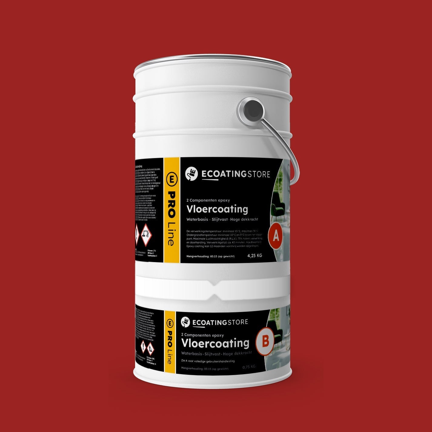 Floor coating - RAL 3002