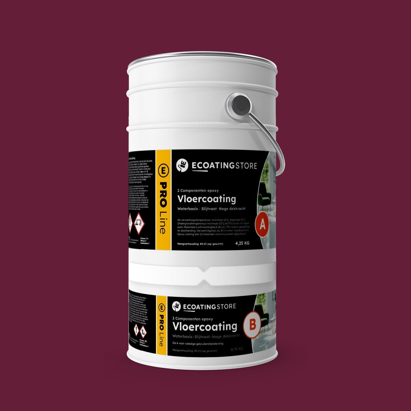 Floor coating - RAL 4004