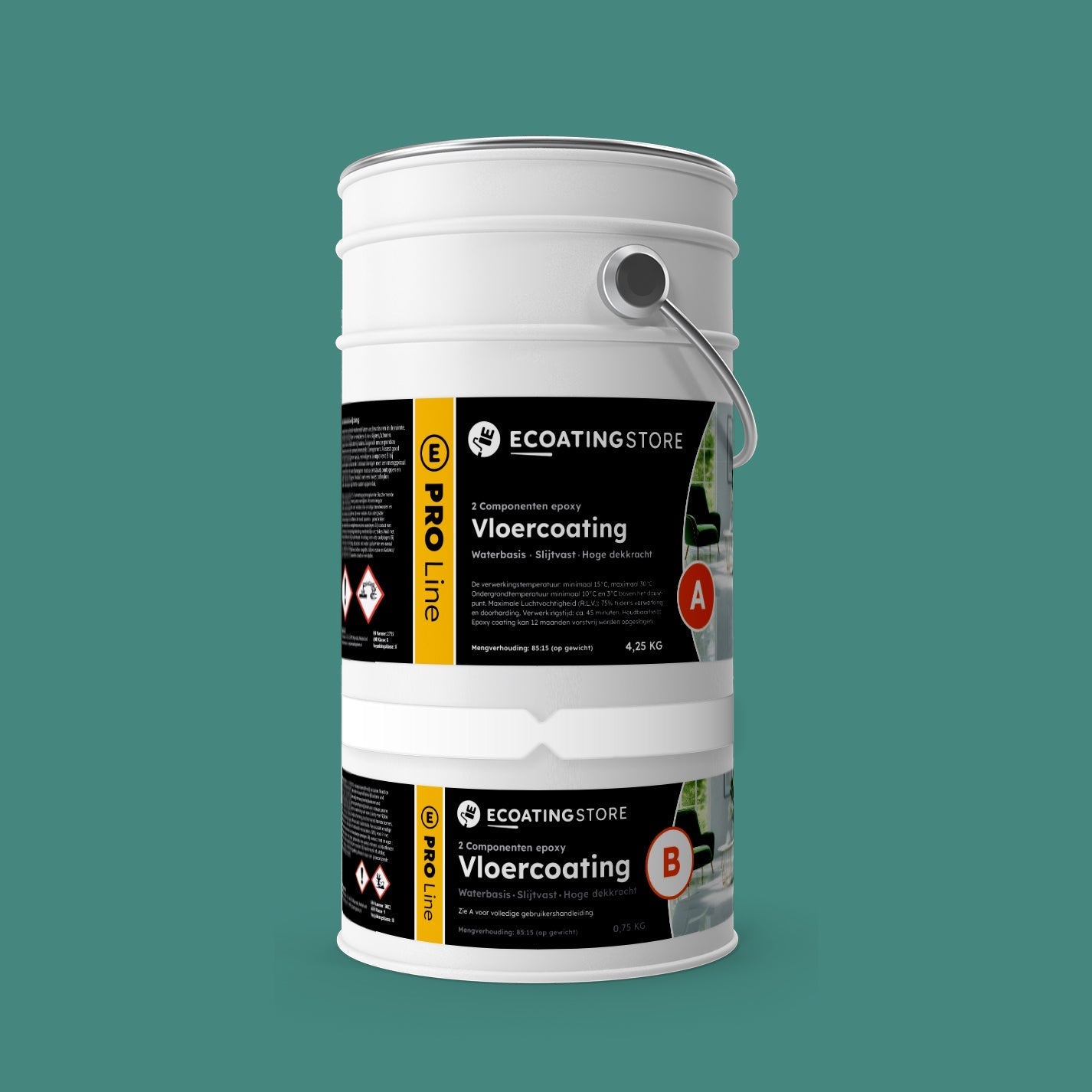 Floor coating - RAL 6033