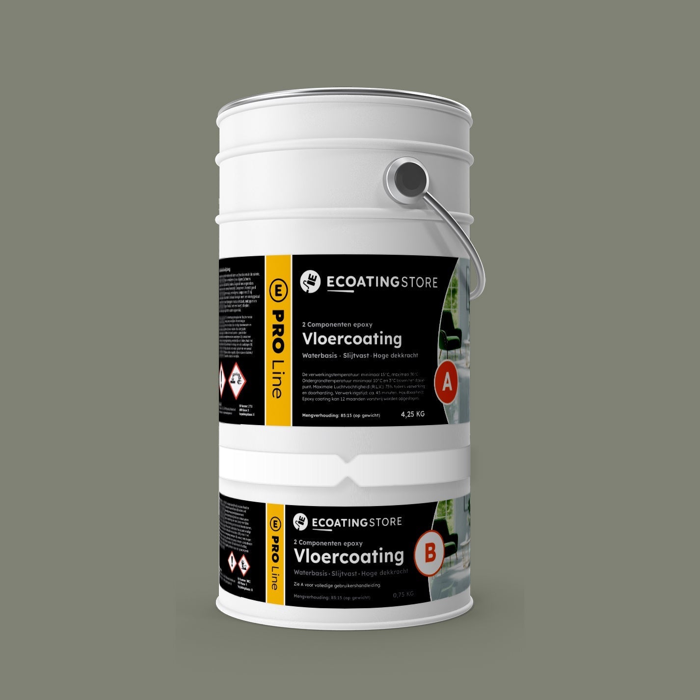 Floor coating - RAL 7033