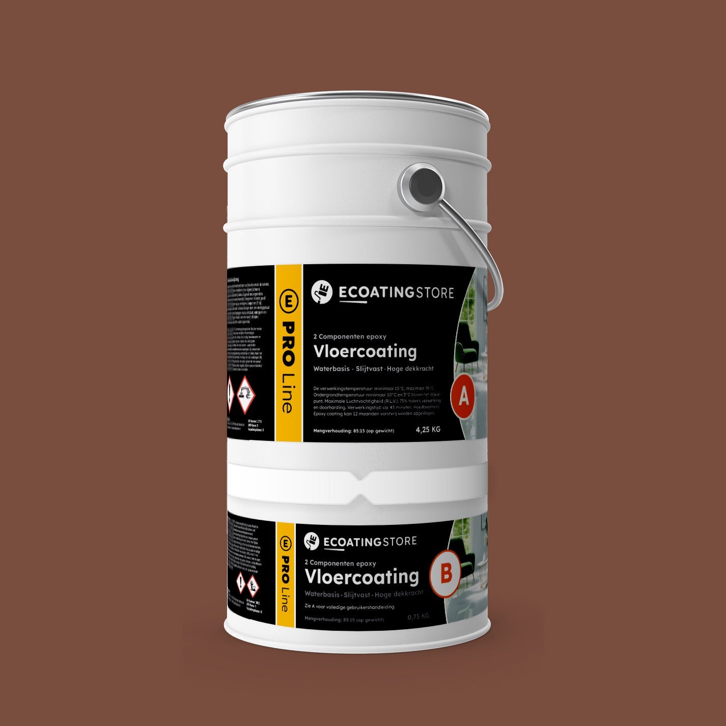 Garage floor coating - RAL 8002