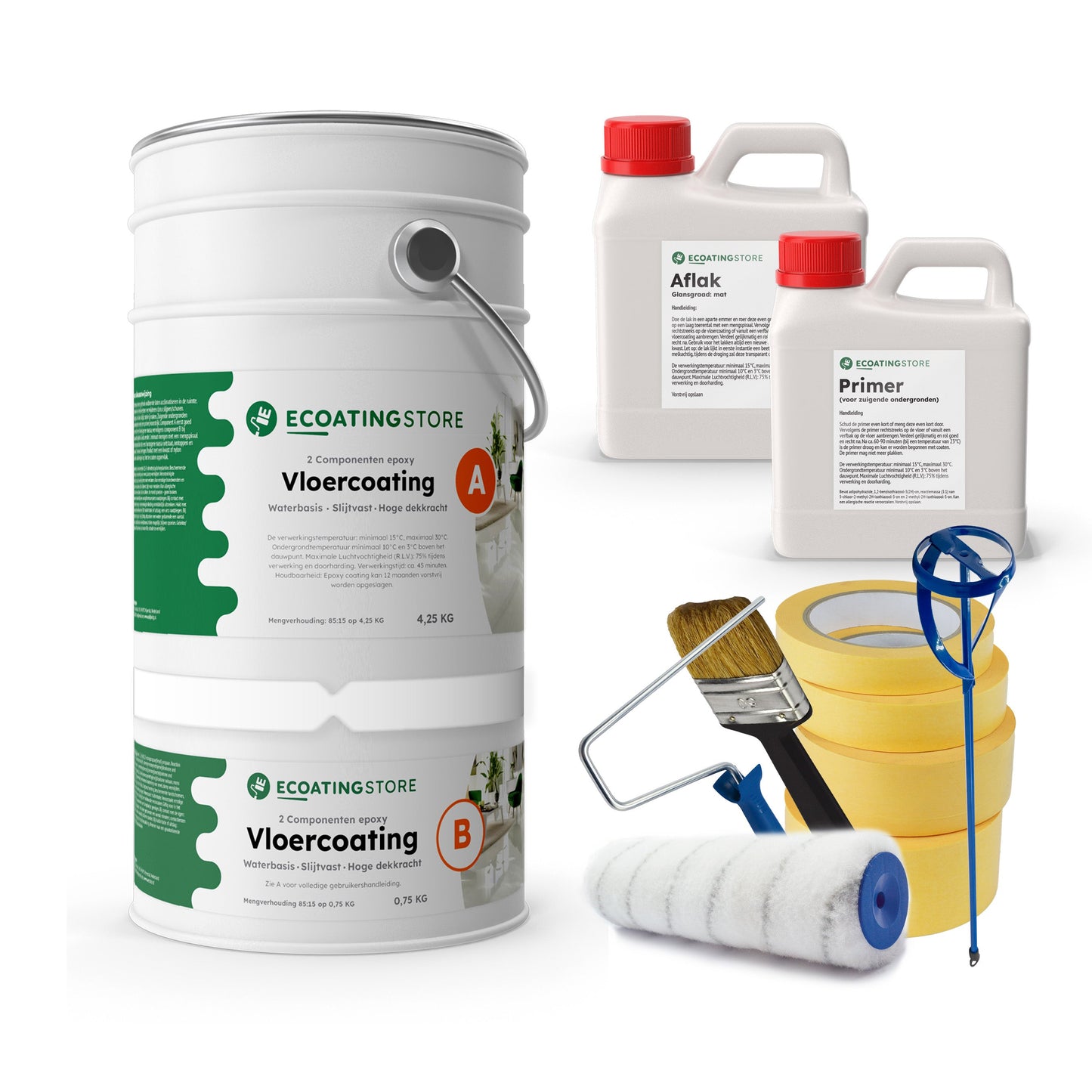 Garage floor coating - Bundle - 500m²