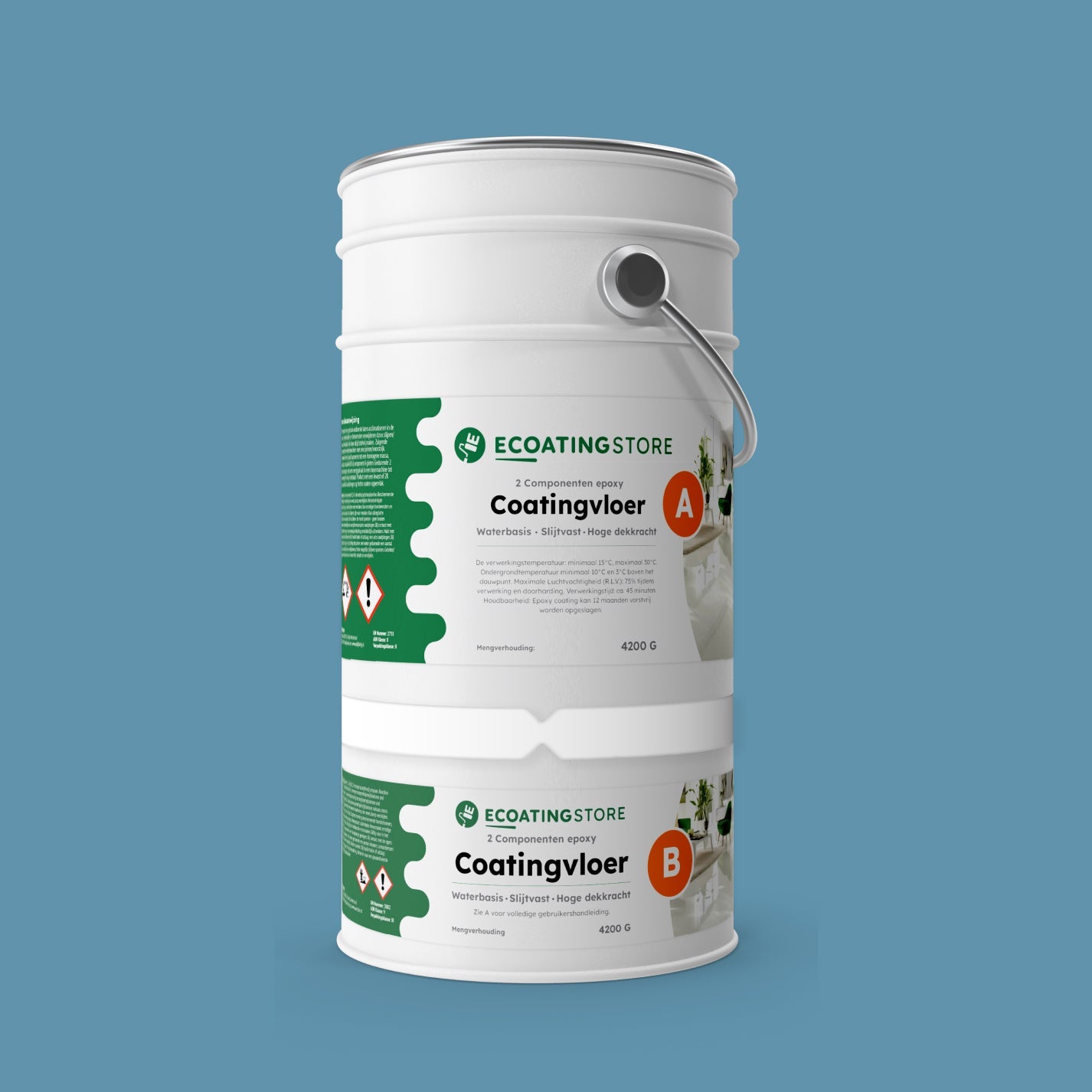Garage floor coating - RAL 5024