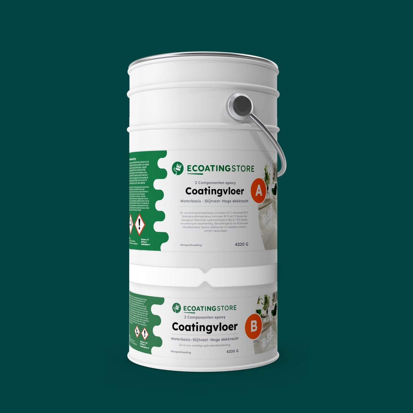 Floor coating - RAL 6004