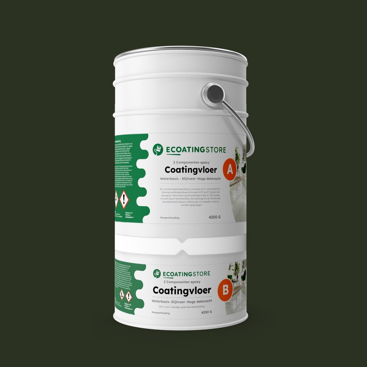 Floor coating - RAL 6007