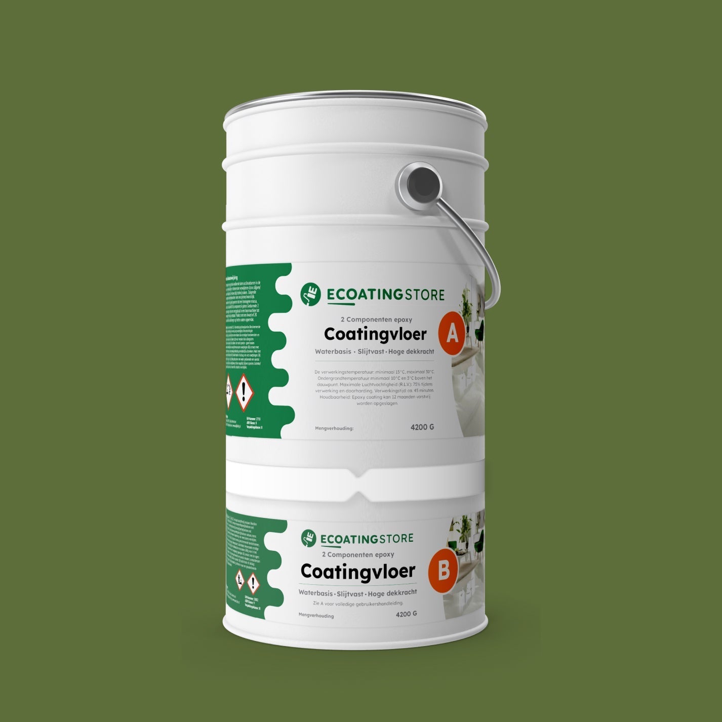 Floor coating - RAL 6025