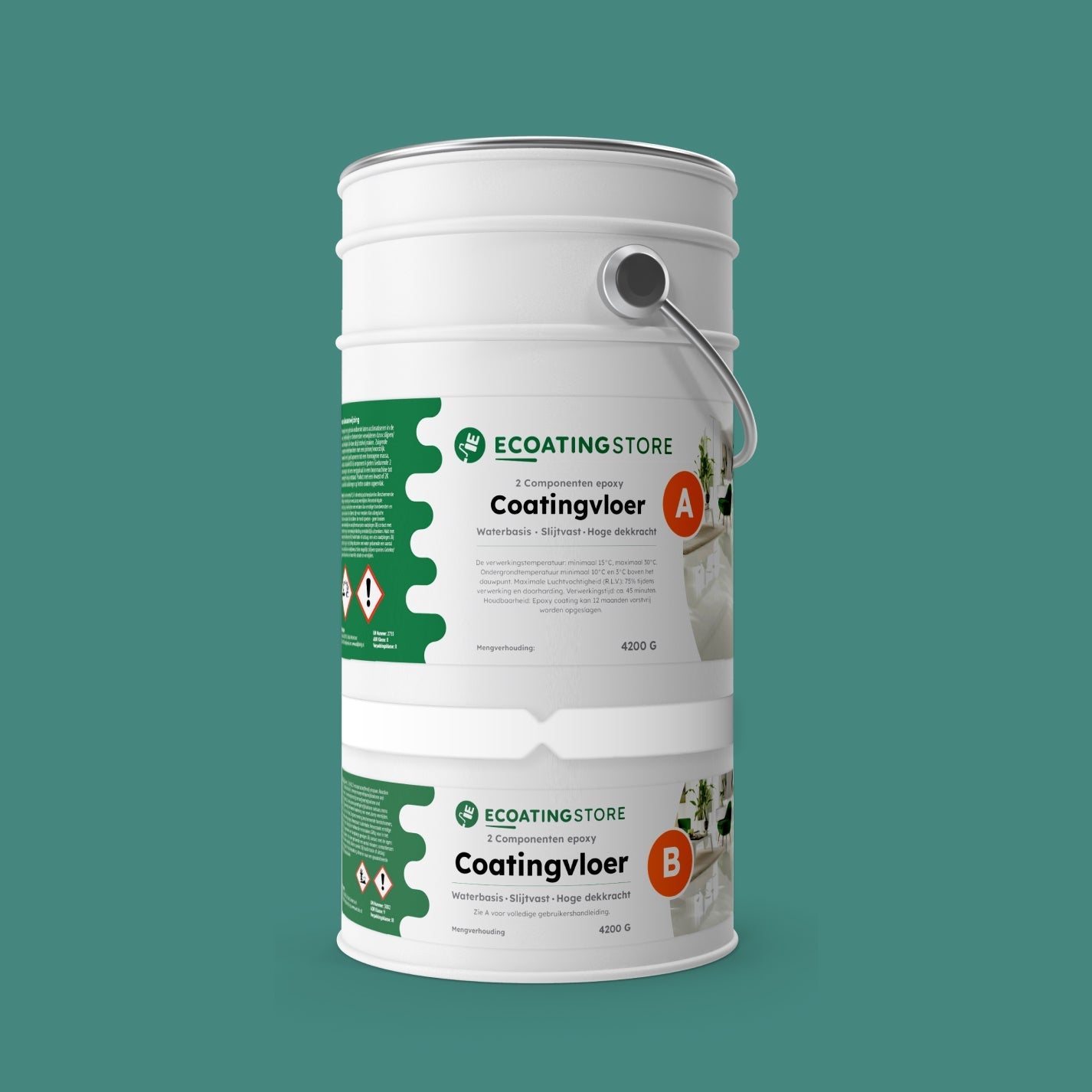 Floor coating - RAL 6033