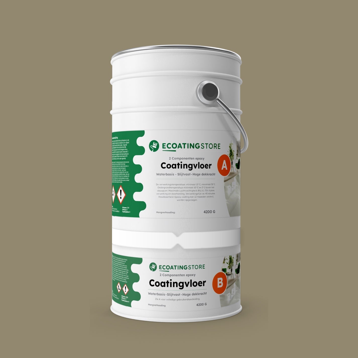Floor coating - RAL 7034