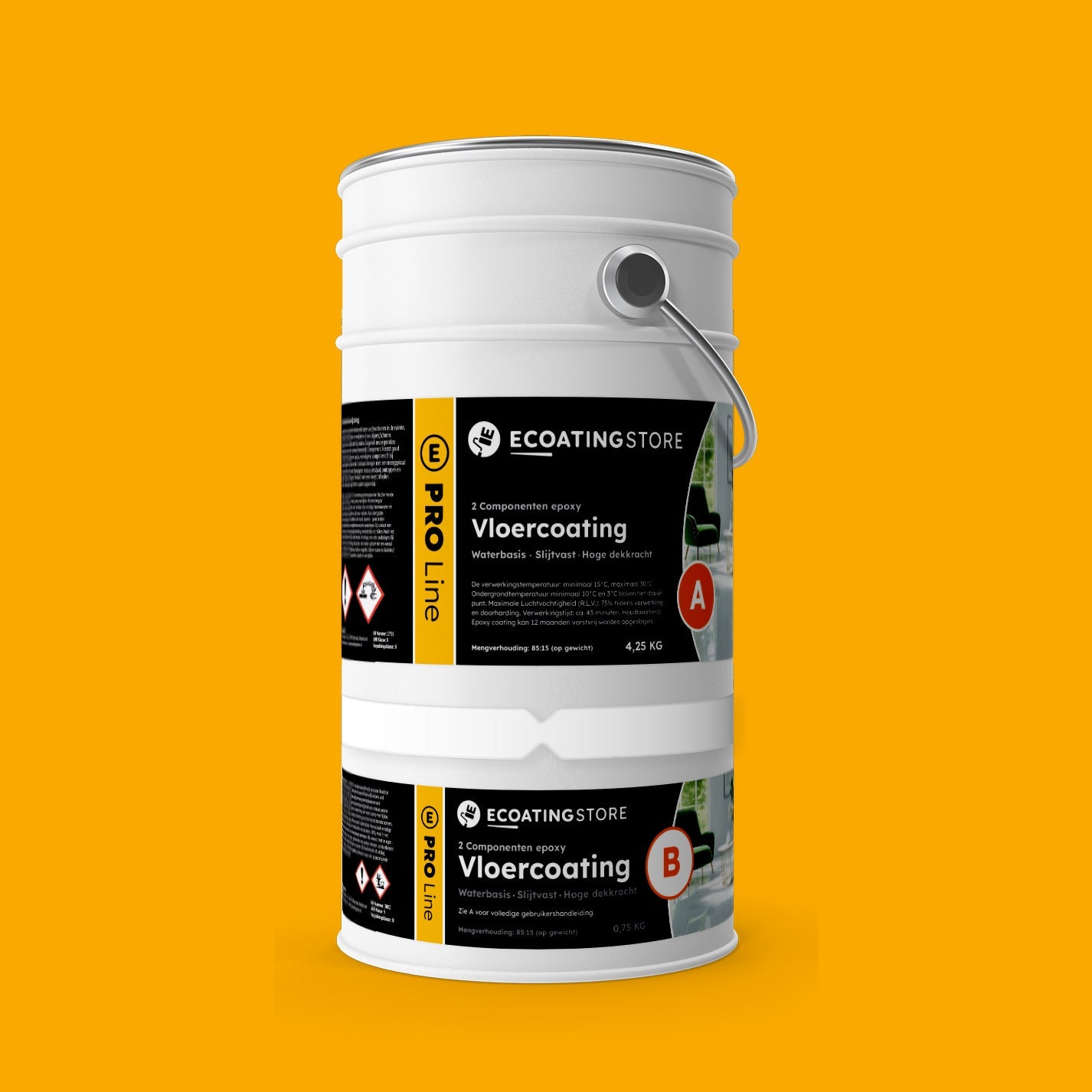 Garage floor coating - RAL 1003