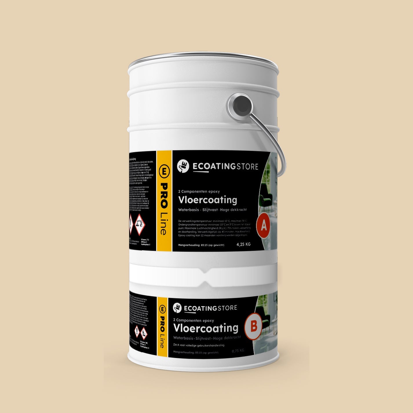 Garage floor coating - RAL 1015