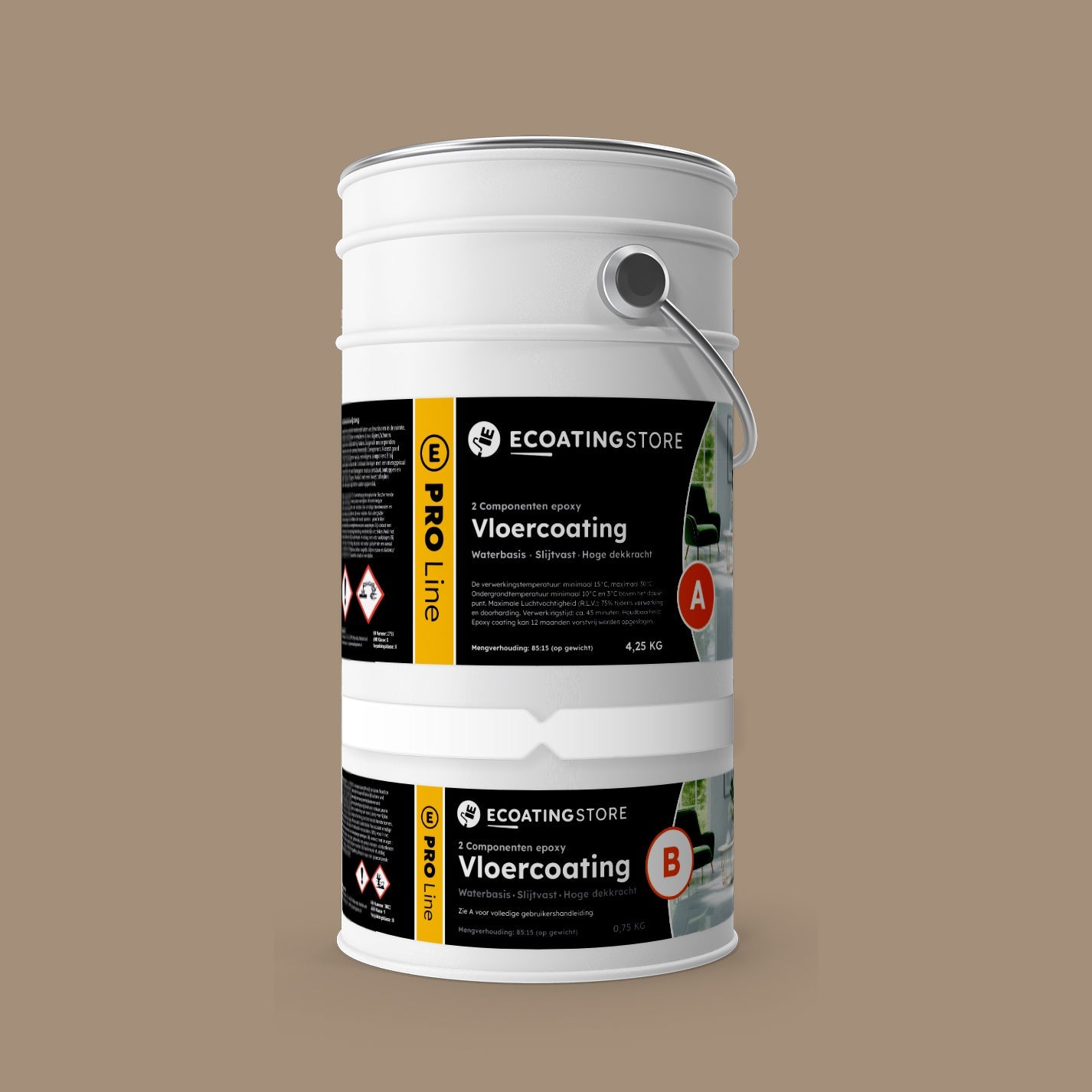 Garage floor coating - RAL 1019