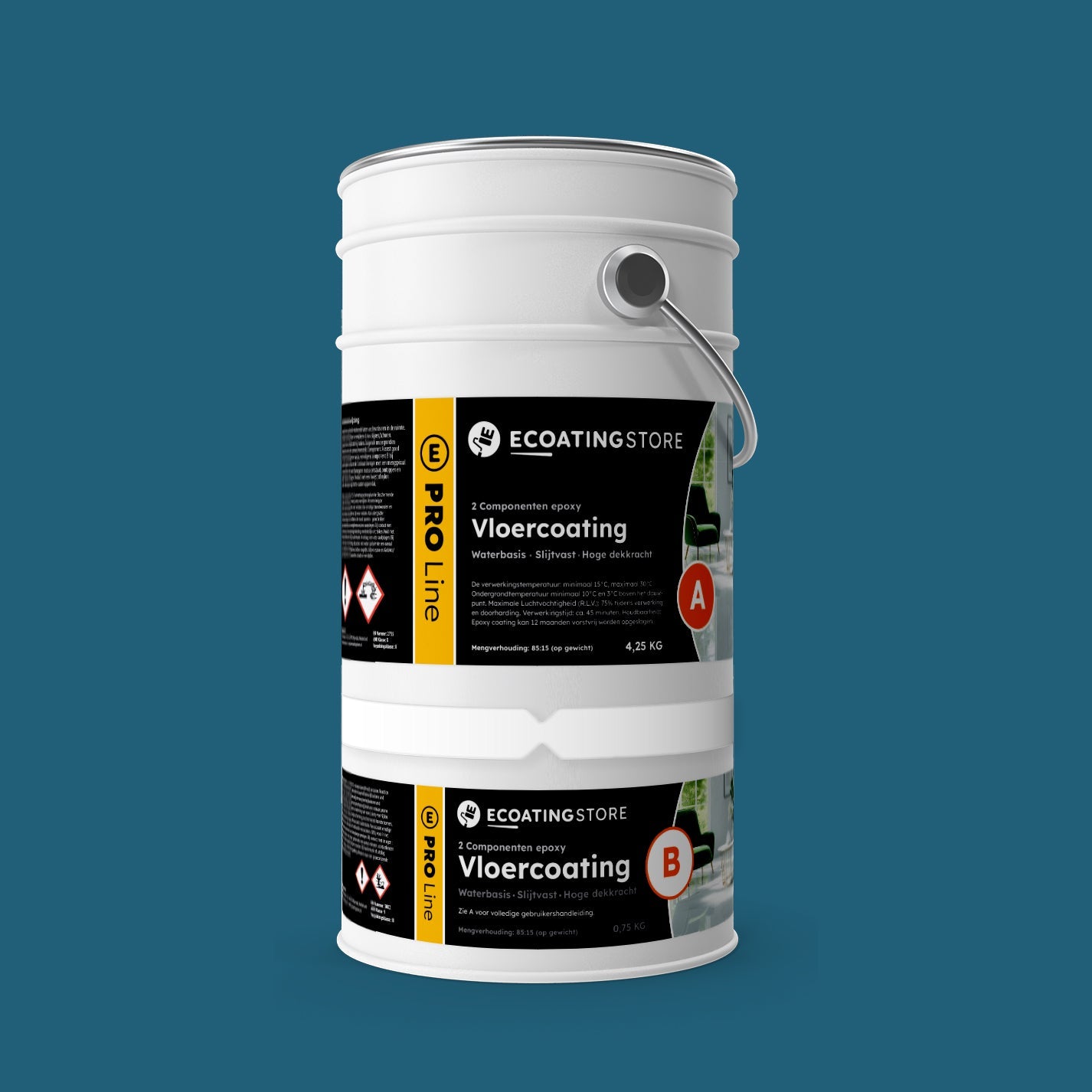 Garage floor coating - RAL 5009