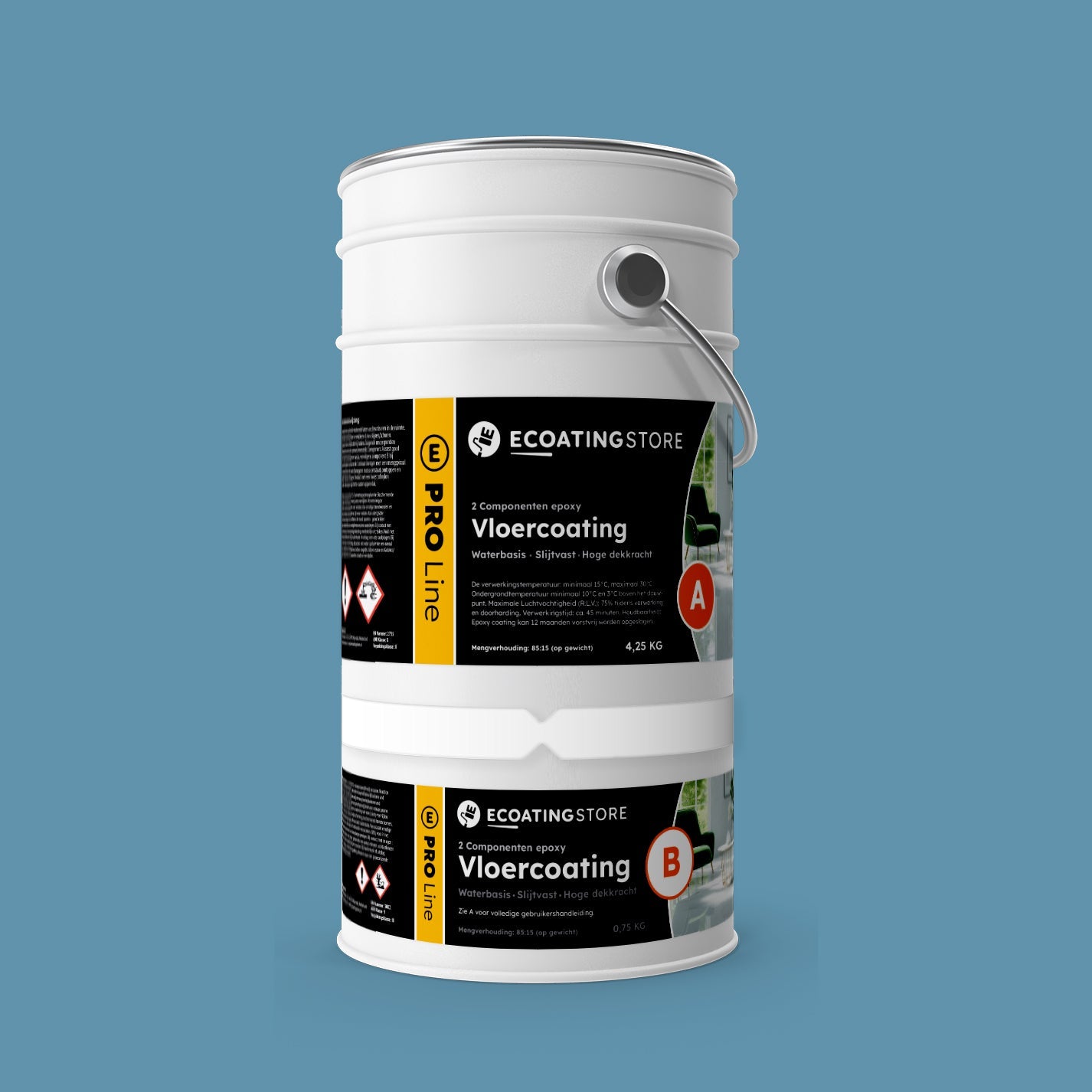 Garage floor coating - RAL 5024