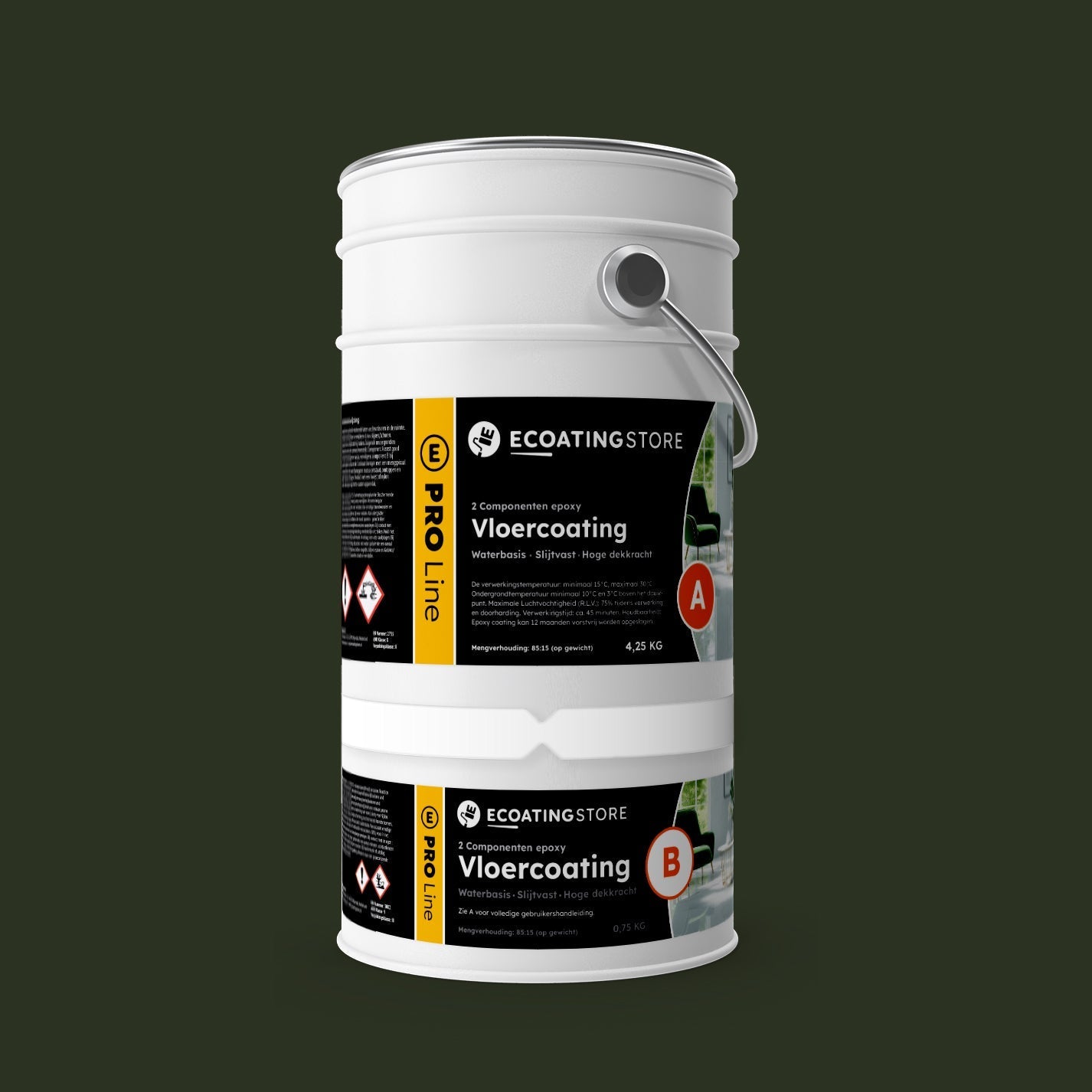 Floor coating - RAL 6007