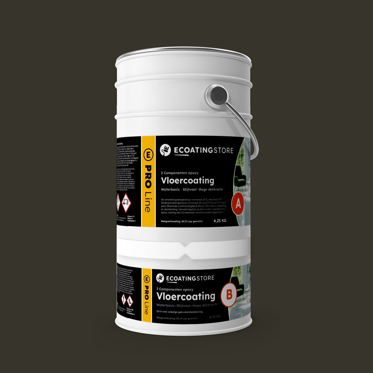Garage floor coating - RAL 6008