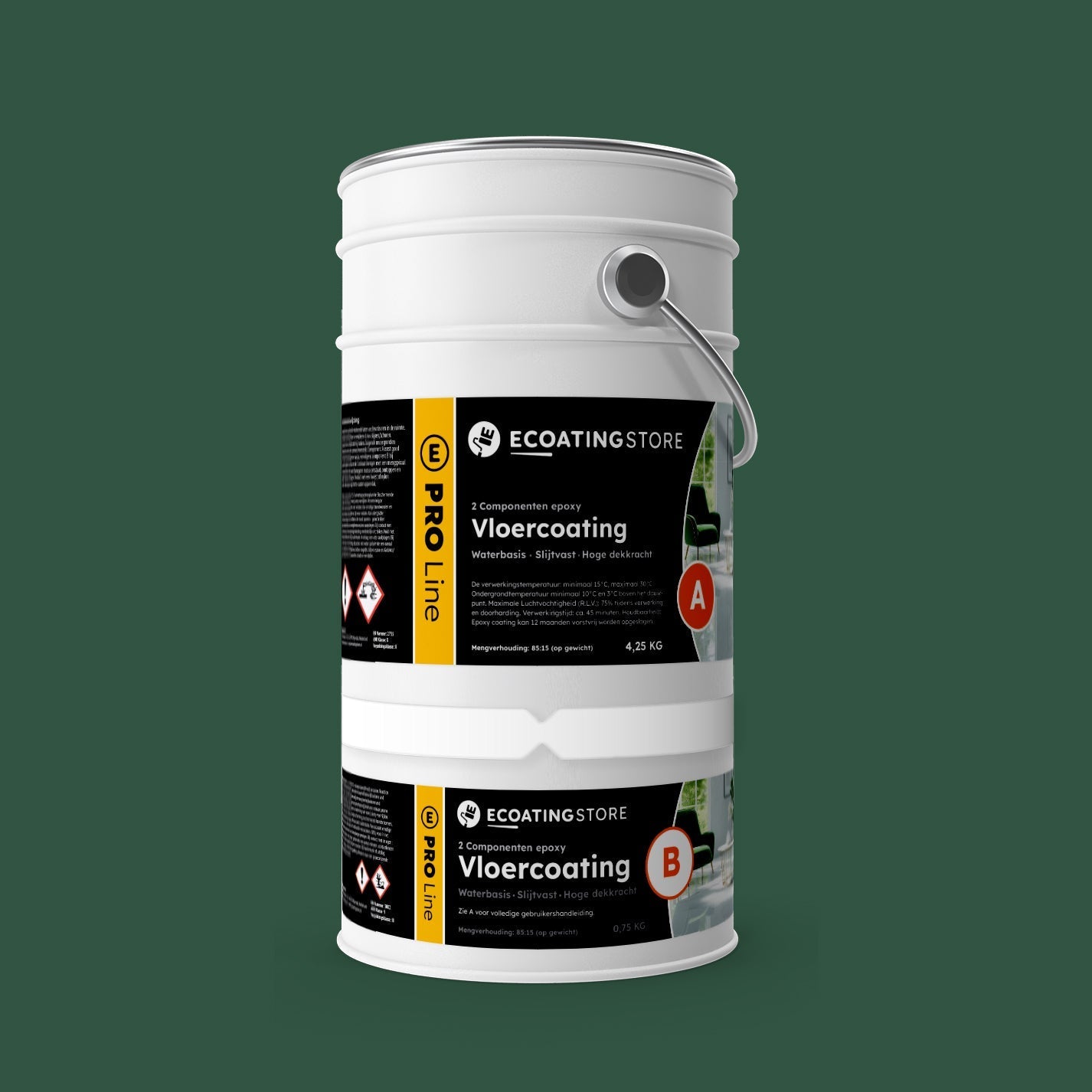 Floor coating - RAL 6028