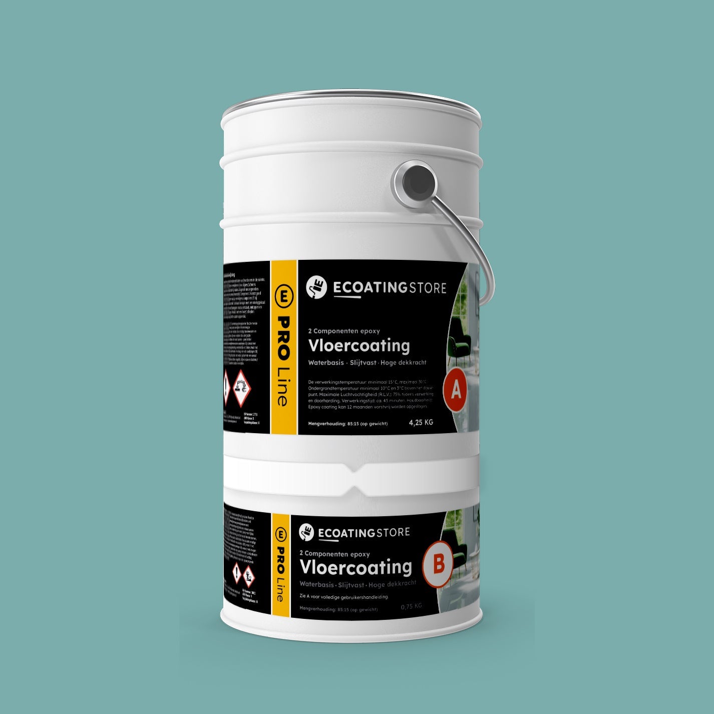 Garage floor coating - RAL 6034