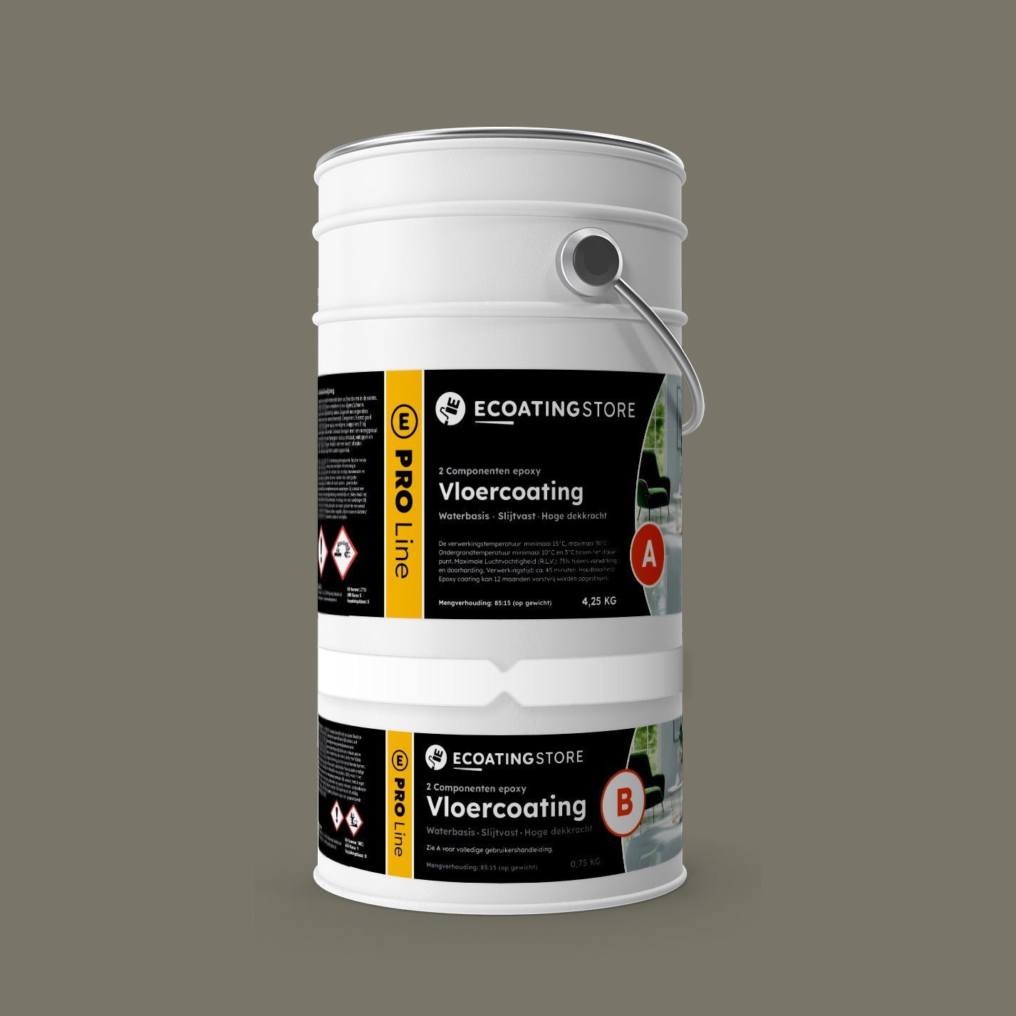 Garage floor coating - RAL 7003