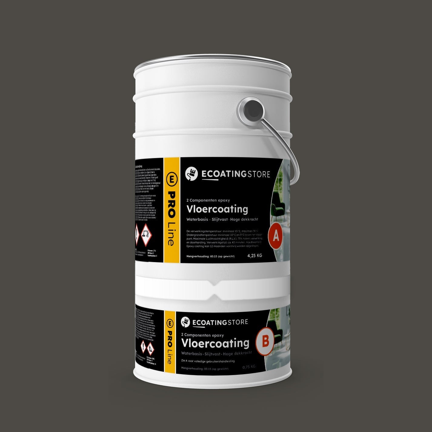 Floor coating - RAL 7022