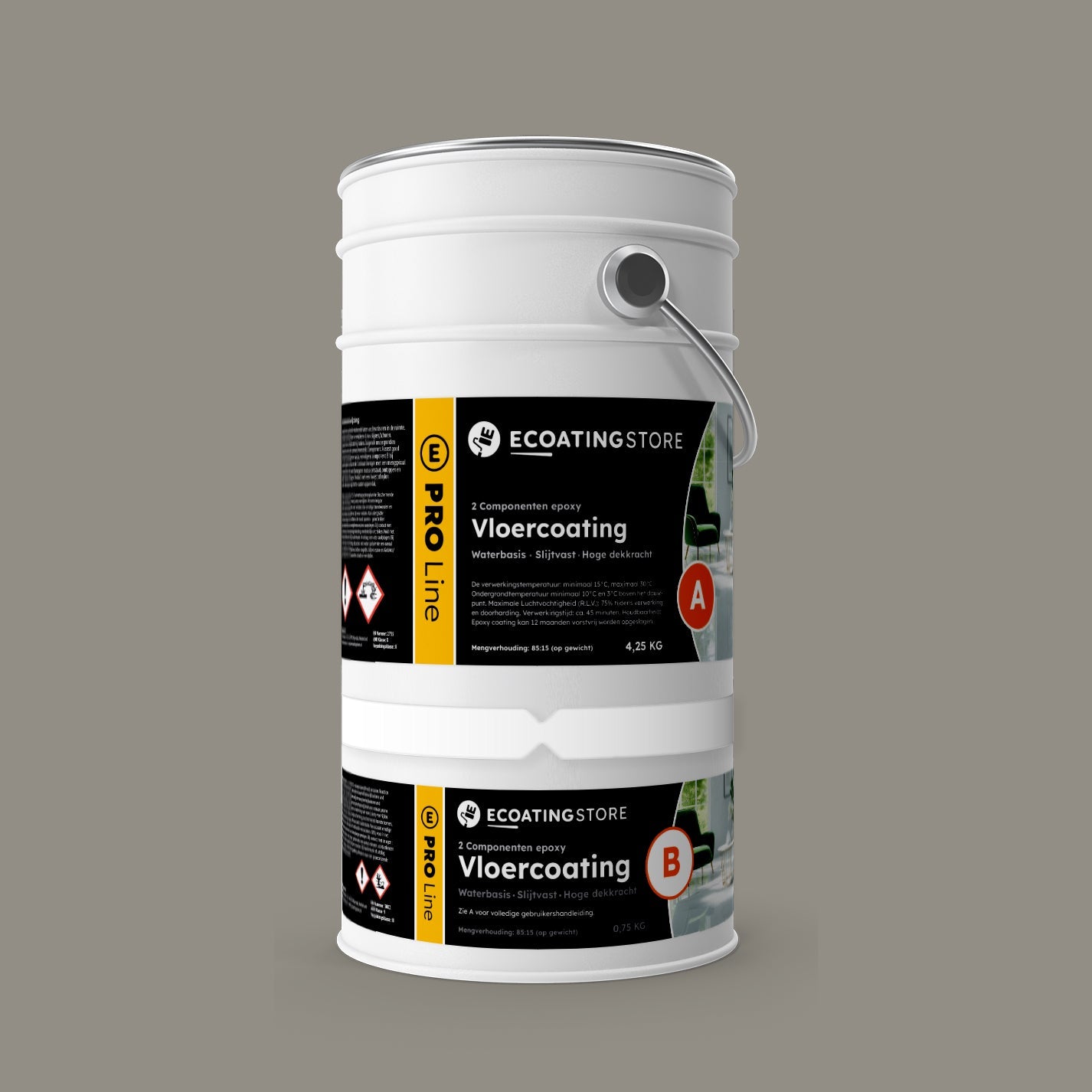 Garage floor coating - RAL 7030