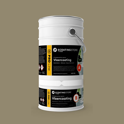 Garage floor coating - RAL 7034