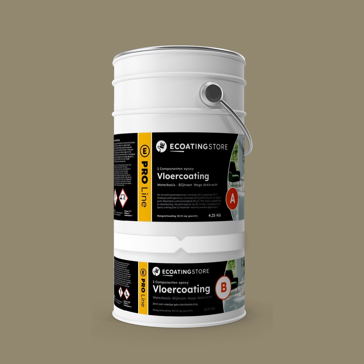 Floor coating - RAL 7034