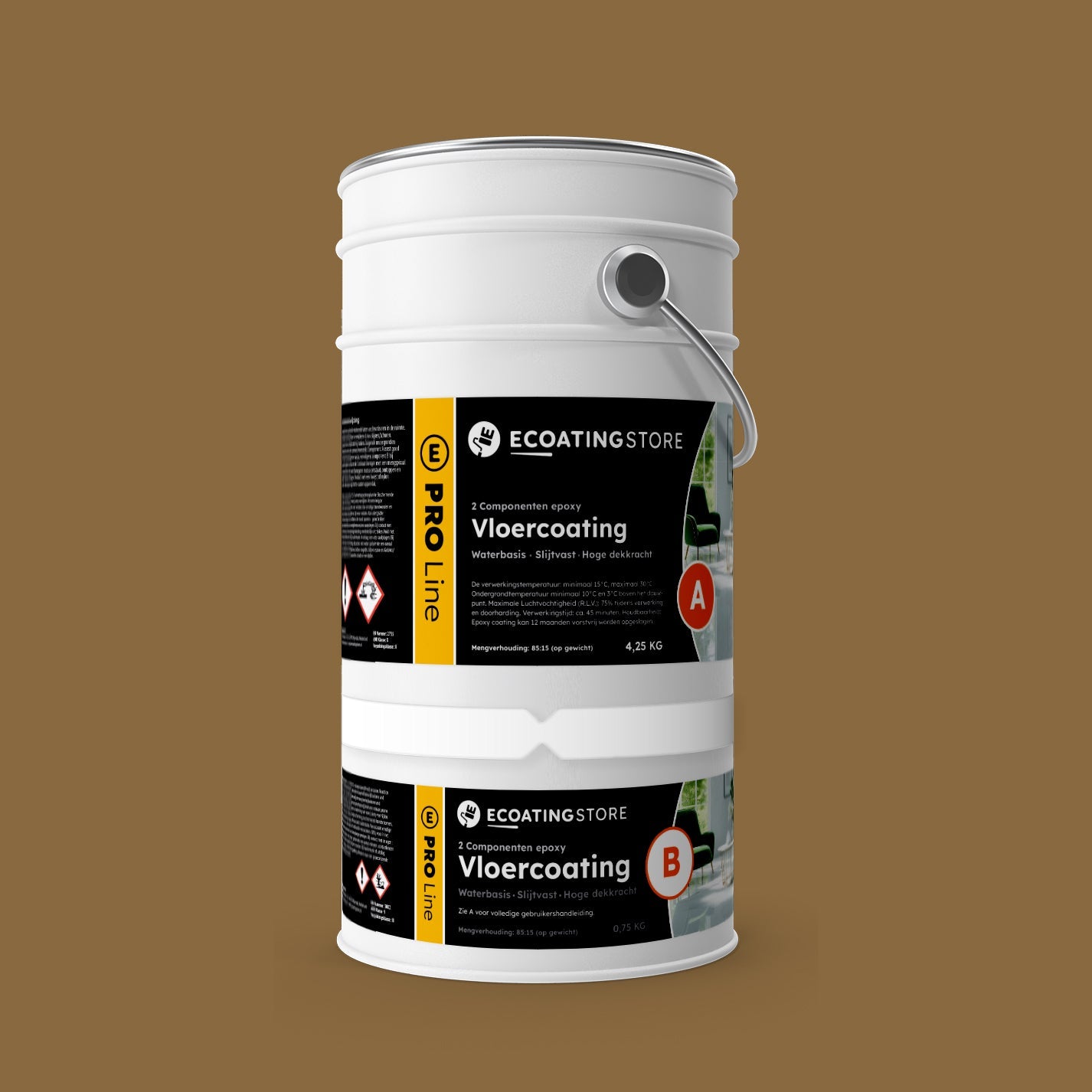 Garage floor coating - RAL 8000