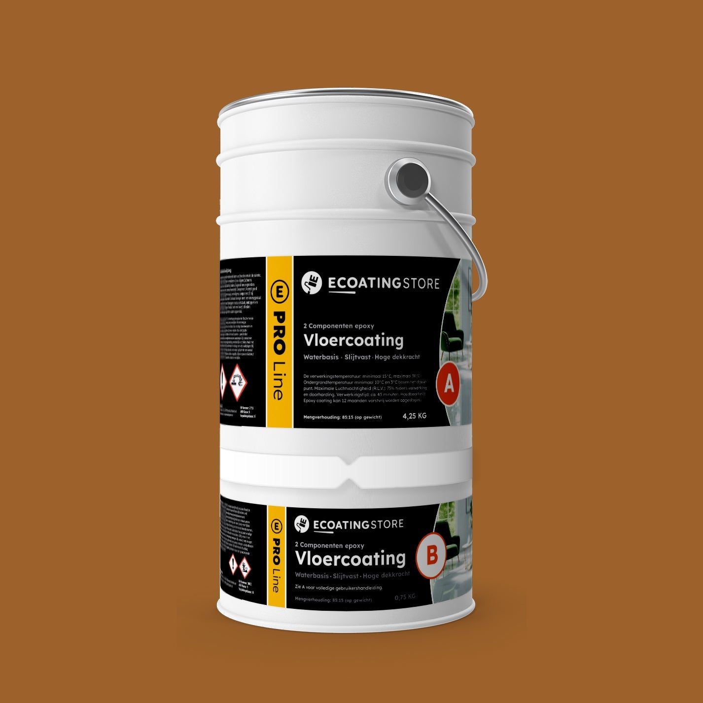 Garage floor coating - RAL 8001