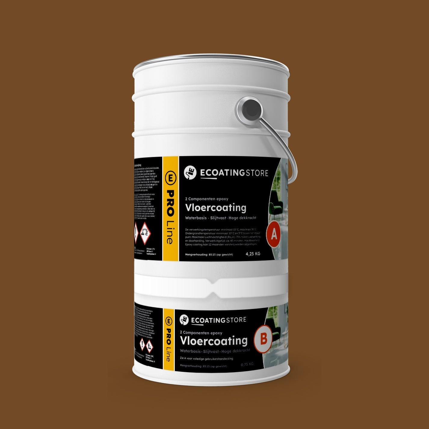 Floor coating - RAL 8008
