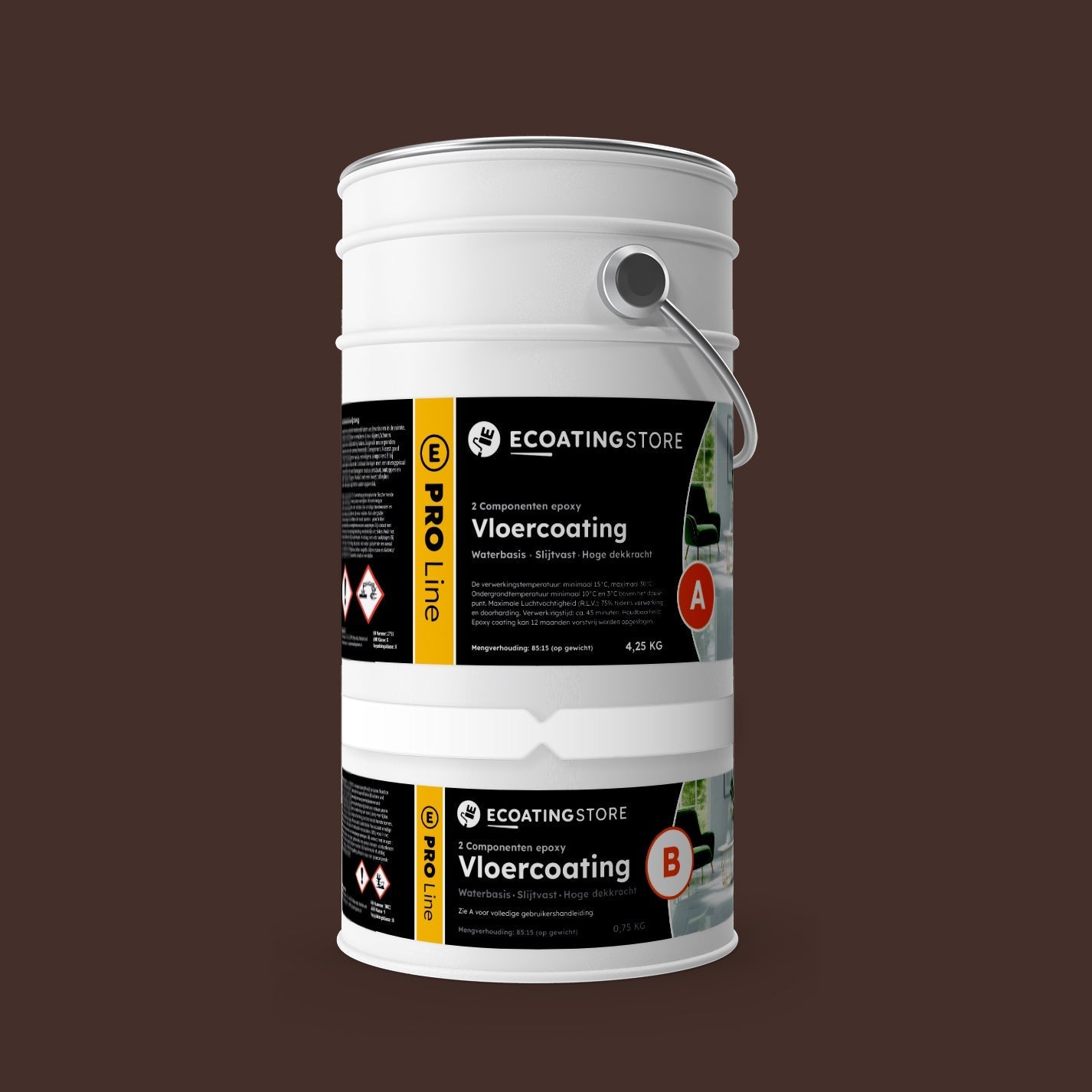 Garage floor coating - RAL 8017
