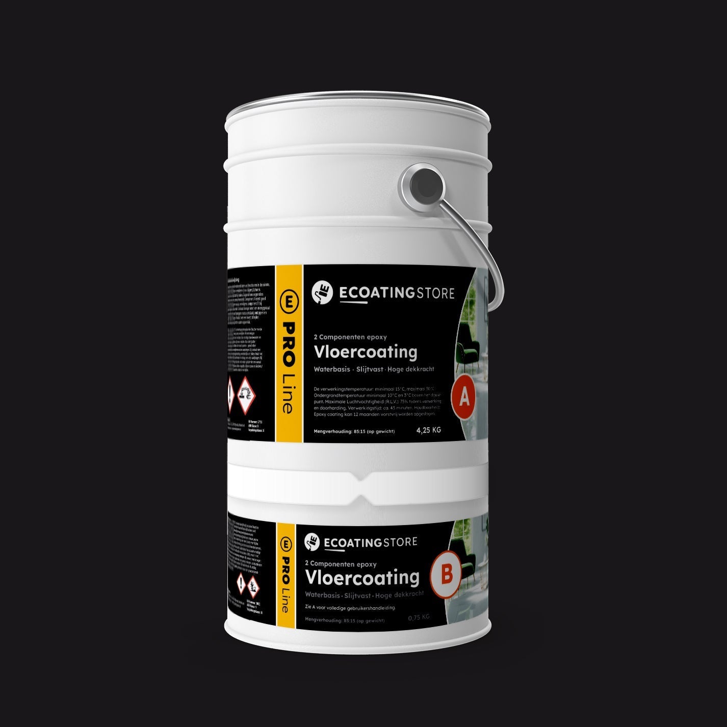 Garage floor coating - RAL 8022