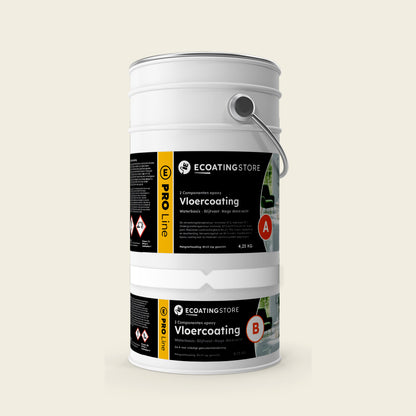 Garage floor coating RAL 9010 Pure white