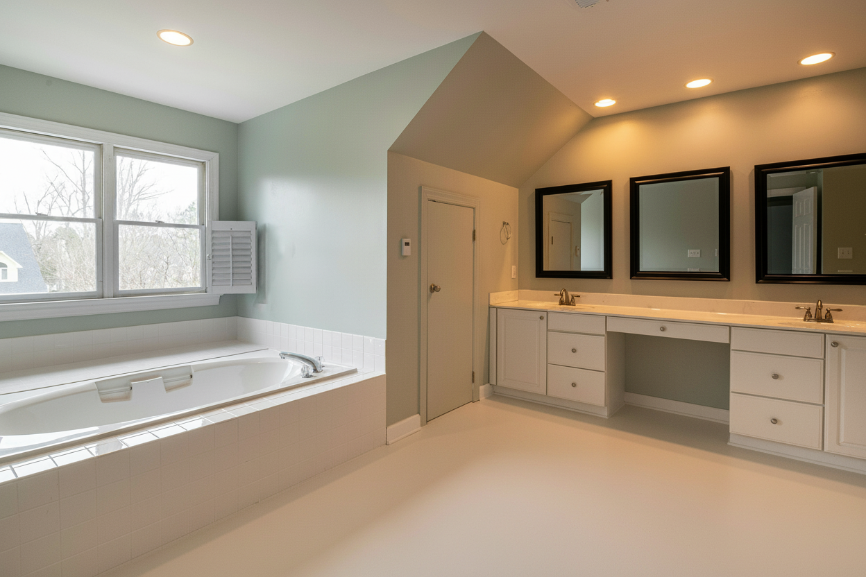 Garage floor coating - RAL 1015