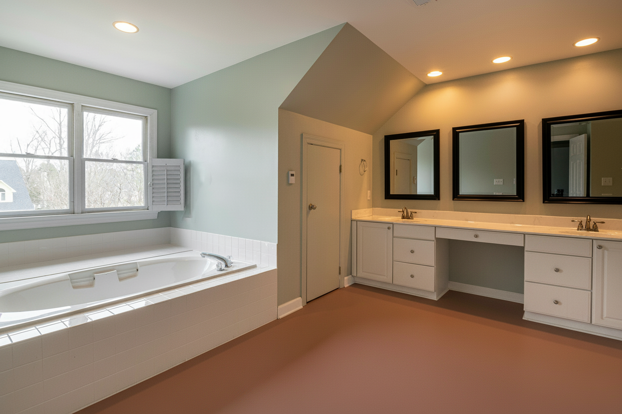 Garage floor coating - RAL 3012