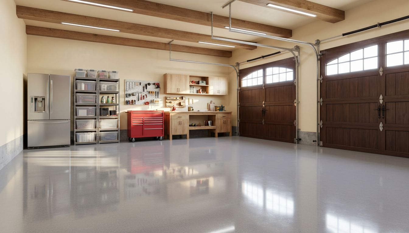Garage floor coating - RAL 7036