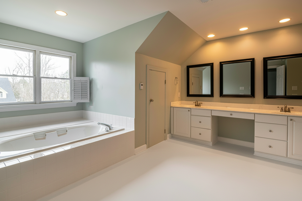 Garage floor coating - RAL 9010