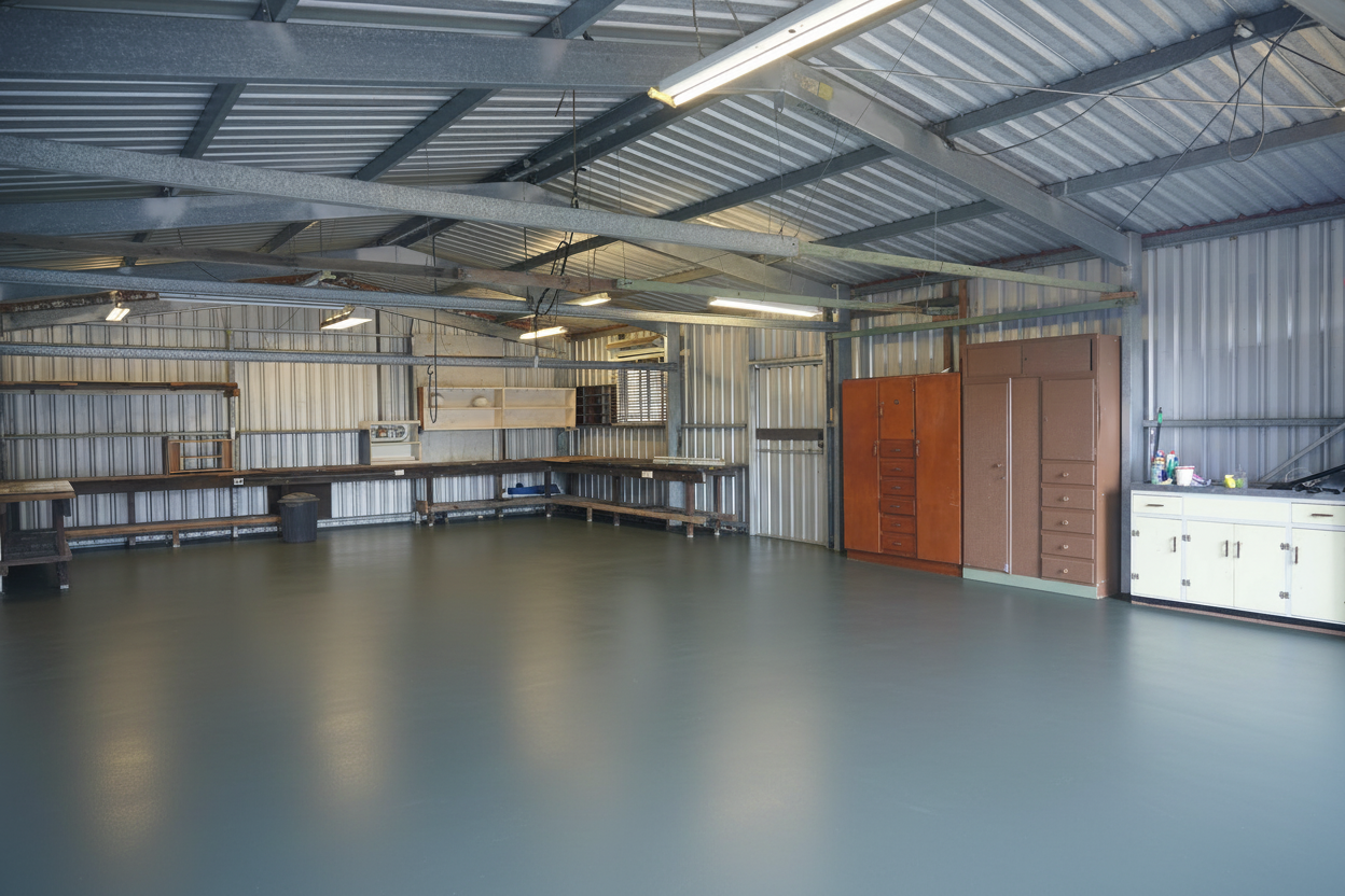 Garage floor coating - RAL 7026